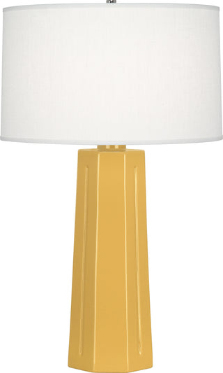 Buy sunset-yellow-glazed-ceramic Mason Table Lamp by Robert Abbey