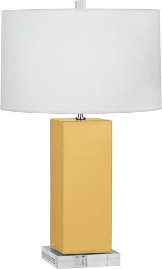 Buy sunset-yellow-glazed-ceramic Harvey Table Lamp by Robert Abbey