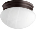 Faux Alabaster Mushrooms Outdoor (Damp) Ceiling Mount Light by Quorum