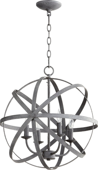 Celeste Outdoor (Damp) Chandelier by Quorum