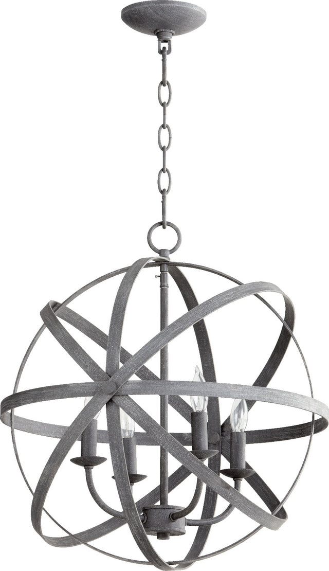 Celeste Outdoor (Damp) Chandelier by Quorum