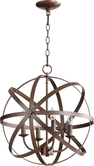 Buy oiled-bronze Celeste Outdoor (Damp) Chandelier by Quorum