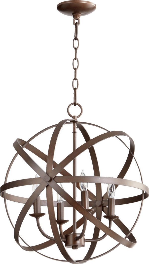 Celeste Outdoor (Damp) Chandelier by Quorum
