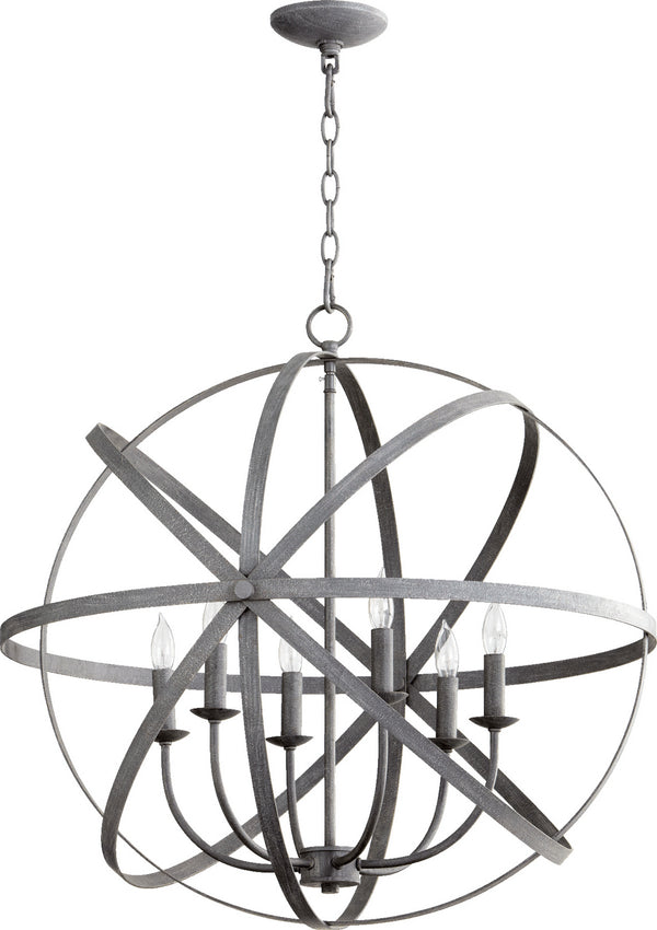 Celeste Outdoor (Damp) Chandelier by Quorum