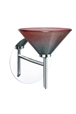 Buy chrome-with-bi-color-2-5-x-5-5-x-5-5-glass-and-multicolor-shade Kona Sconce by Besa