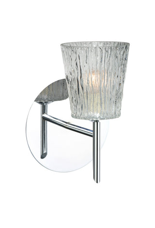 Buy chrome-with-clear-stone-3-75-x-3-5-x-glass-and-clear-shade Nico Sconce by Besa