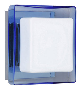 Buy chrome-with-opal-blue-6-325-x-6-325-x-2-75-glass-and-blue-shade Alex Sconce by Besa