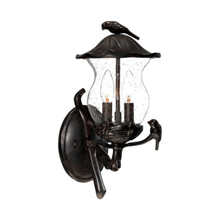Buy black-coral-with-clear-glass-and-clear-shade Avian Wall Lantern by Acclaim Lighting