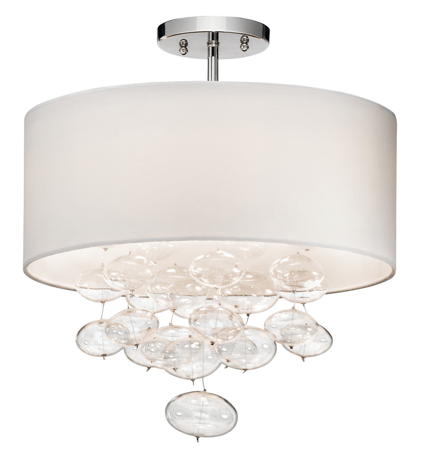 Kichler - 83239 - Three Light Semi Flush Mount - Piatt - Chrome from Lighting & Bulbs Unlimited in Charlotte, NC