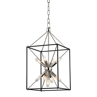Buy polished-nickel-black Glendale Outdoor (Damp) Lantern by Hudson Valley