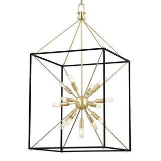 Buy aged-brass-black Glendale Outdoor (Damp) Lantern by Hudson Valley