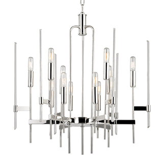 Buy polished-nickel Bari Outdoor (Damp) Chandelier by Hudson Valley