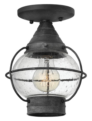 Buy aged-zinc Cape Cod Outdoor (Damp) Flush Mount Light by Hinkley