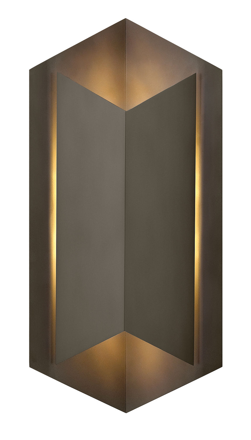 Lex Wall Lantern by Hinkley – Lights: 1 Light (5.50"L x 10.50"W x 22.00"H) – Finish: Bronze and Metal Shade – Light Output: 3000K – Hinkley-2715BZ