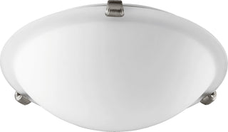 Buy satin-nickel-with-satin-opal-glass-and-opal-shade Ceiling Mounts Outdoor (Damp) Ceiling Mount Light by Quorum