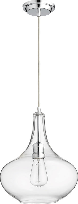 Buy chrome-w-clear Filament Pendants Outdoor (Damp) Pendant by Quorum