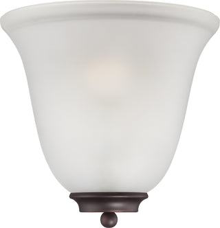 Buy mahogany-bronze-with-frost-glass-and-frosted-shade Empire Outdoor (Damp) Sconce by Nuvo Lighting