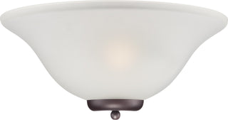 Buy mahogany-bronze-with-frost-glass-and-frosted-shade Ballerina Outdoor (Damp) Sconce by Nuvo Lighting