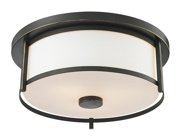 Savannah Outdoor (Damp) Flush Mount Ceiling Light by Z-Lite