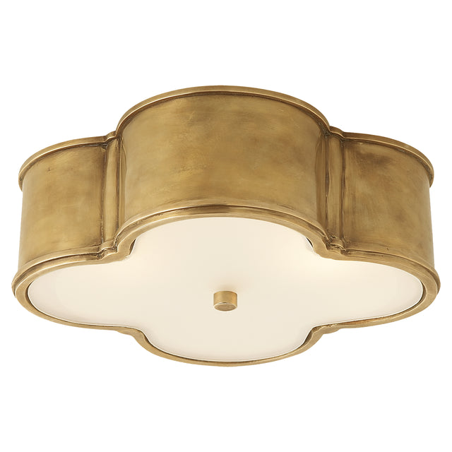 Basil Outdoor (Damp) Flush Mount Ceiling Light by Visual Comfort Signature