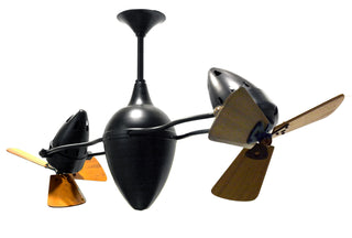 Buy matte-black-finish-with-mahogany-tone-blades 6-Blades Ar Ruthiane Matthews Fan Company by Matthews Fan Company