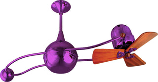 Buy light-purple-finish-with-mahogany-tone-blades Brisa Ceiling Fan by Matthews Fan Company