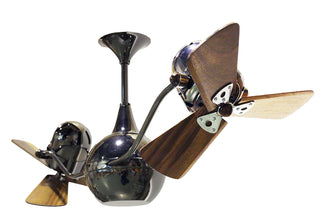 Buy black-nickel-finish-with-mahogany-tone-blades Vent-Bettina Ceiling Fan by Matthews Fan Company