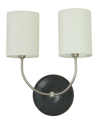 Buy black-matte-and-satin-nickel Scatchard Wall Lamp by House of Troy