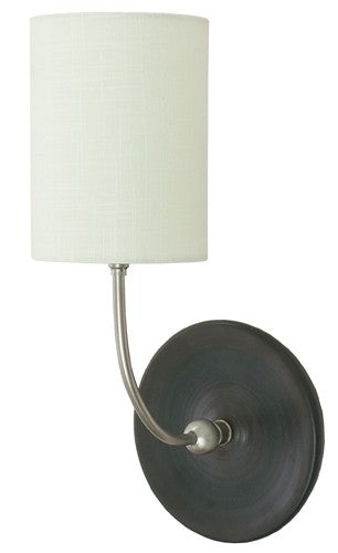 Buy black-matte-and-satin-nickel Scatchard Sconce by House of Troy