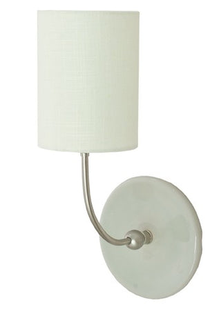 Buy gray-gloss-and-satin-nickel Scatchard Sconce by House of Troy