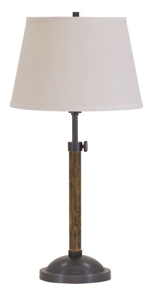 Buy oil-rubbed-bronze-with-white-burlap-hardback-glass-and-white-shade Richmond Table Lamp by House of Troy