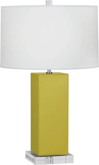 Buy citron-glazed-ceramic Harvey Table Lamp by Robert Abbey