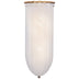 Hand-Rubbed Antique Brass with White Glass Glass and White Shade