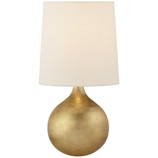 Buy gild-with-6-25-x-7-x-7-25-linen-glass-and-white-shade Warren Table Accent Lamp by Visual Comfort Signature