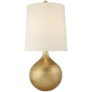 Buy gild-with-15-x-17-x-17-5-linen-glass-and-white-shade Warren Table Lamp by Visual Comfort Signature