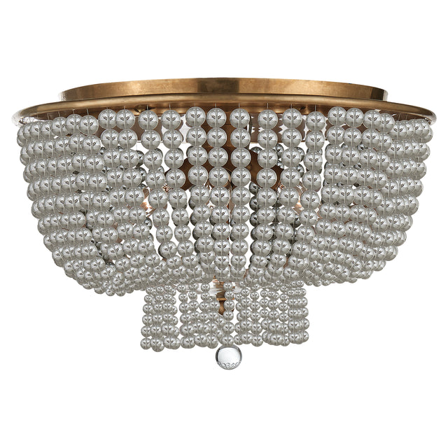 Jacqueline Outdoor (Damp) Flush Mount Ceiling Light by Visual Comfort Signature