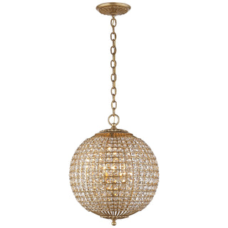 Buy gild-with-crystal-glass Renwick Chandelier by Visual Comfort Signature