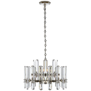 Buy polished-nickel-with-crystal-glass-and-clear-shade Bonnington Chandelier by Visual Comfort Signature