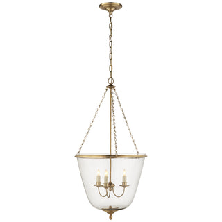 Buy hand-rubbed-antique-brass-with-clear-glass-glass-and-clear-shade Pondview Outdoor (Damp) Lantern by Visual Comfort Signature