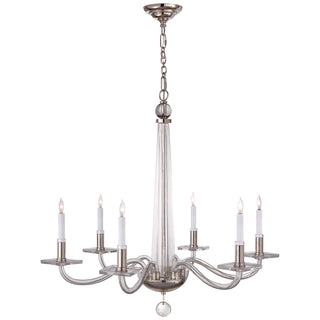 Buy polished-nickel-and-clear-glass Bernardo Chandelier by Visual Comfort Signature