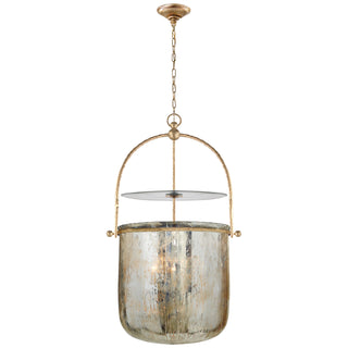 Buy gilded-iron-with-mercury-glass-glass-and-mercury-shade Lorford Lantern by Visual Comfort Signature