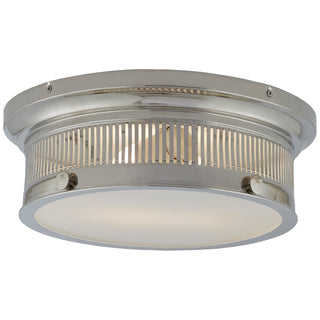 Buy polished-nickel Alderly Outdoor (Damp) Flush Mount Ceiling Light by Visual Comfort Signature