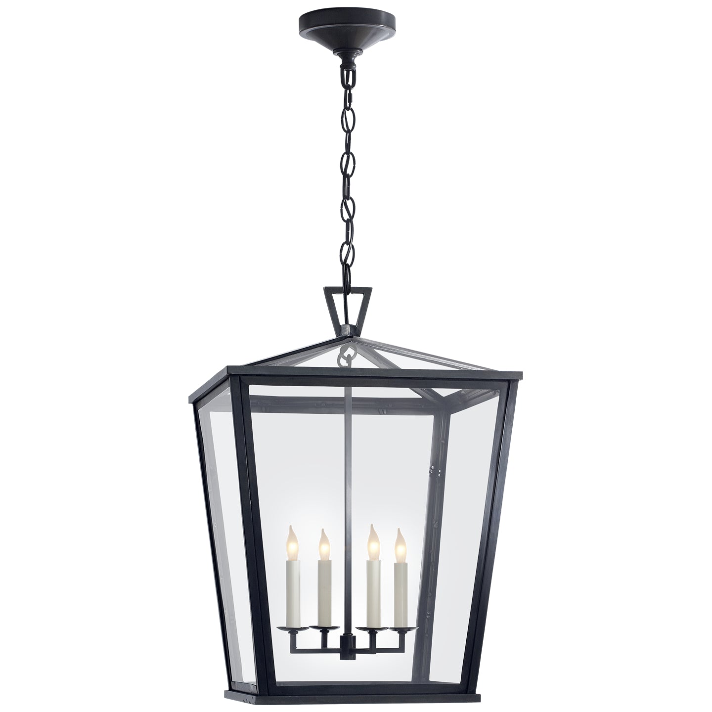 Visual Comfort Signature - CHO 5085BZ - Four Light Hanging Lantern - Darlana Outdoor - Bronze from Lighting & Bulbs Unlimited in Charlotte, NC
