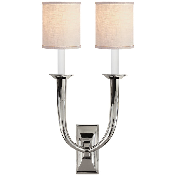 French Deco Horn Sconce by Visual Comfort Signature