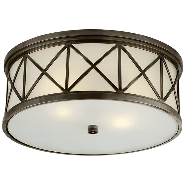 Montpelier Outdoor (Damp) Flush Mount Ceiling Light by Visual Comfort Signature