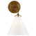 Hand-Rubbed Antique Brass with White Glass Glass and White Shade
