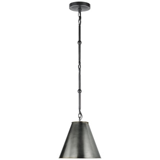 Buy bronze-with-3-x-9-5-x-9-25-bronze-glass-and-metal-shade Goodman Pendant by Visual Comfort Signature