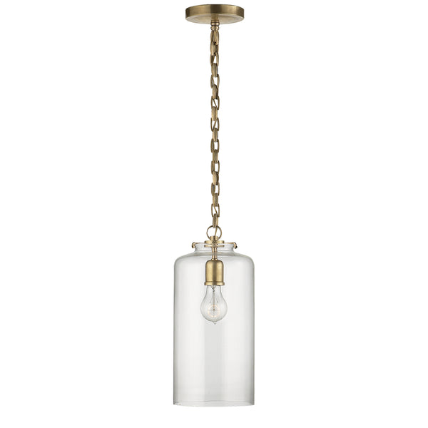 Katie Cylider Outdoor (Damp) Pendant by Visual Comfort Signature