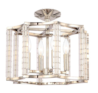 Carson Semi Flush Mount Light by Crystorama