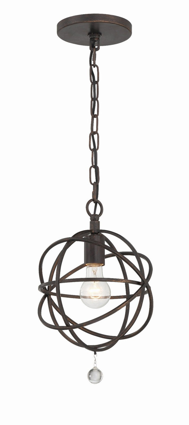Solaris Outdoor (Damp) Pendant by Crystorama